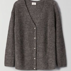 Wilfred Front To Back Cardigan - Charcoal